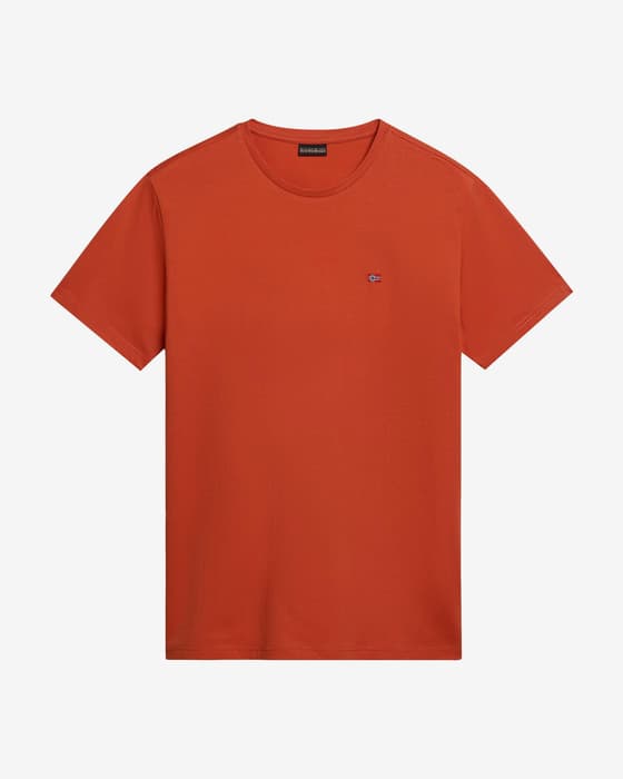 Camiseta Napapijri Salis manga corta naranja oscuro