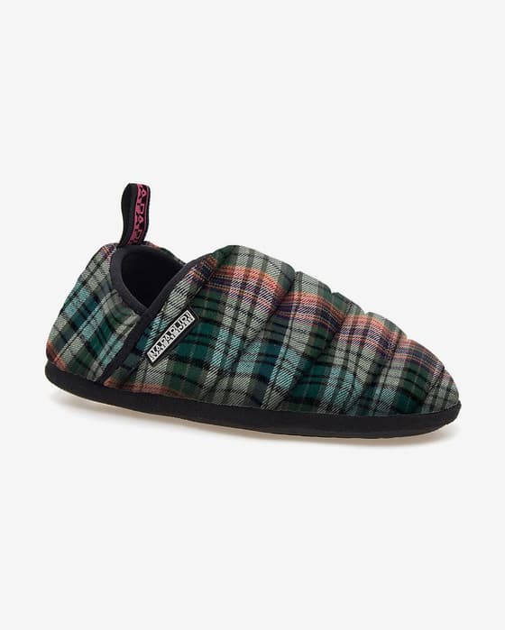 Pantuflas Napapijri Plume 02 verde azul rojo mujer