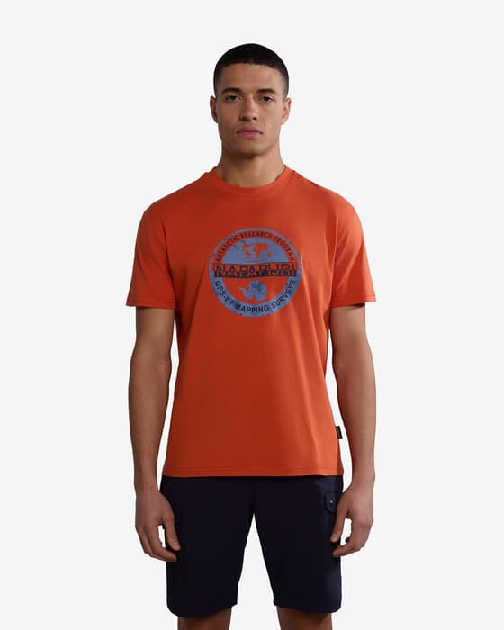 Camiseta Napapijri Bollo manga corta naranja mate
