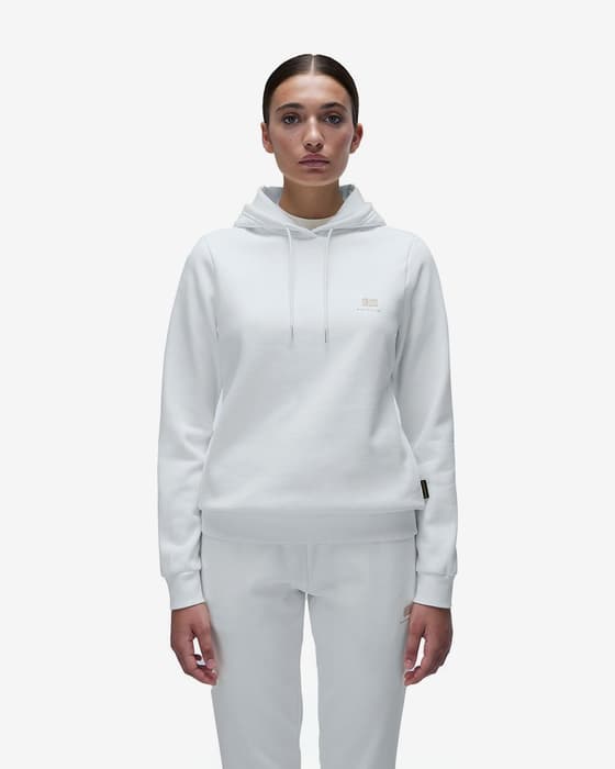 Sudadera con capucha Napapijri Nina blanco puro brillante mujer
