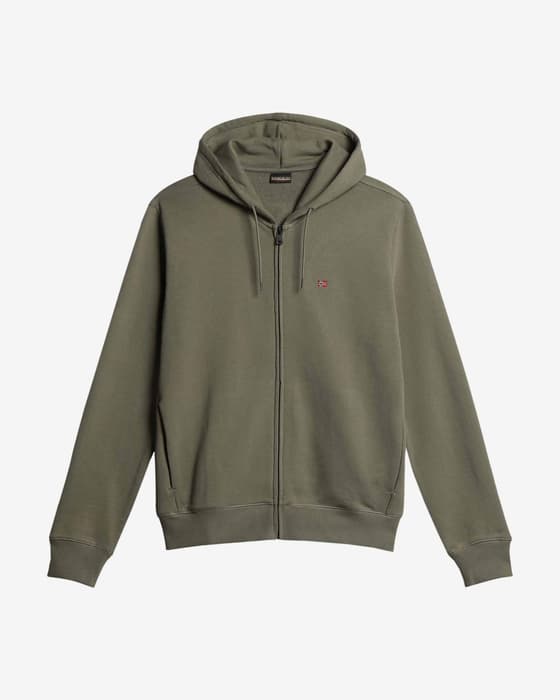 Sudadera con capucha Napapijri Balis Full Zip verde