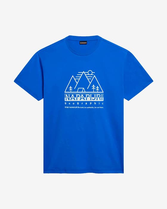 Camiseta Napapijri Faber manga corta azul
