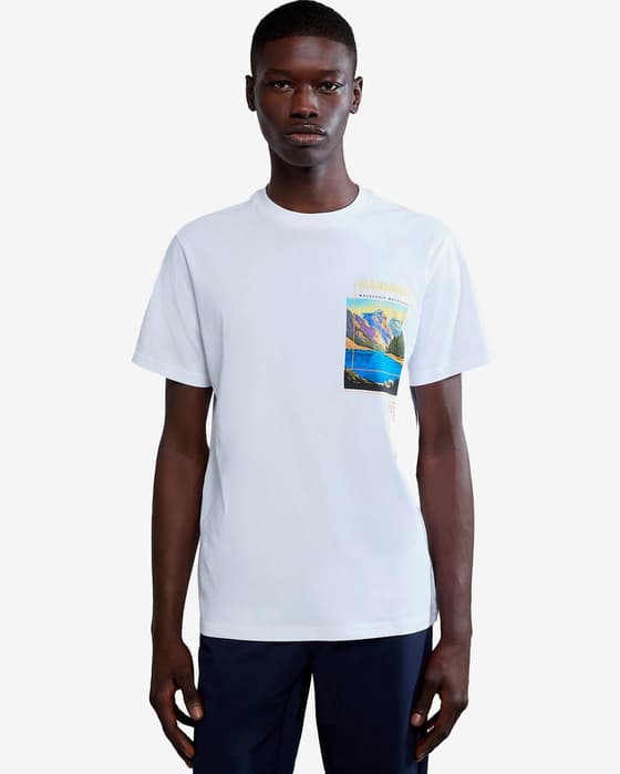 Camiseta Napapijri Canada manga corta blanco