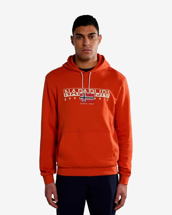 Sudadera con capucha Napapijri Aylmer naranja mate