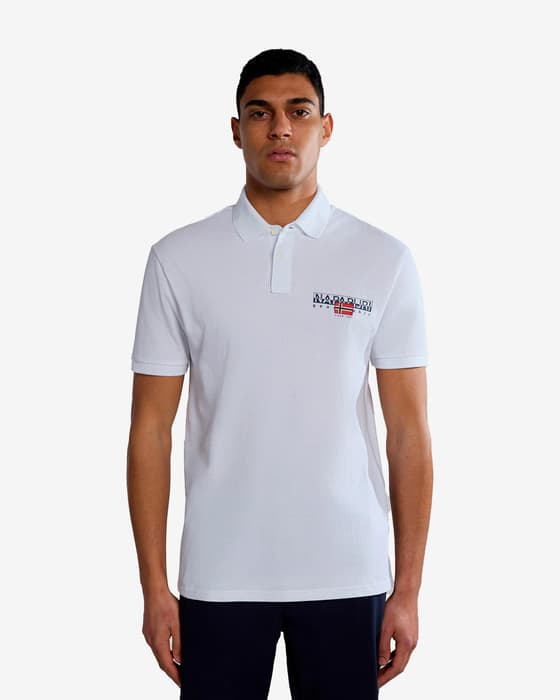 Polo Napapijri Aylmer manga corta blanco