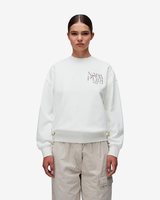 Sudadera Napapijri Rhin blanco negro mujer