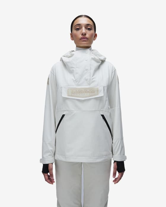 Chaqueta con capucha Napapijri Ice blanco puro mujer