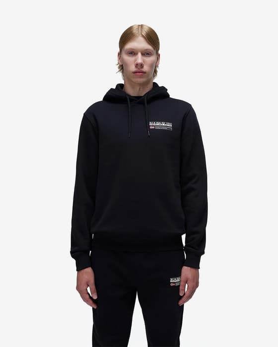 Sudadera con capucha Napapijri Kasba negro puro blanco