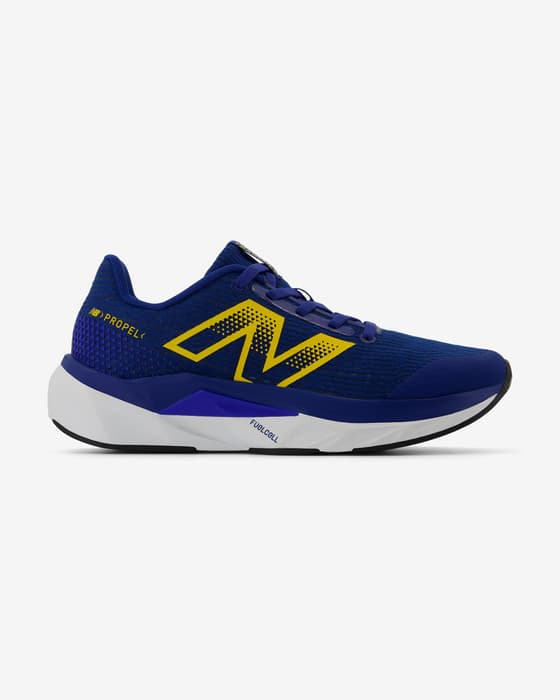 New Balance FuelCell Propel v5 Kinder Laufschuhe dunkelblau/gelb
