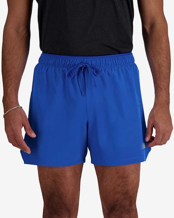 Pantalón corto New Balance RC 5 Inch azul eléctrico
