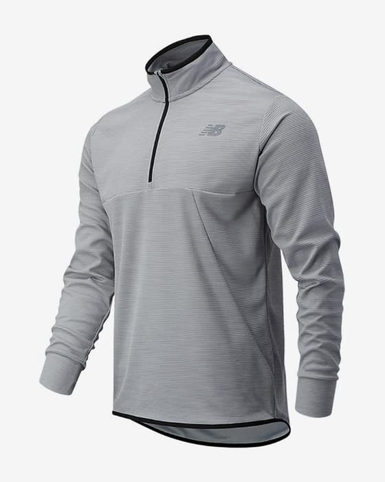 Sudadera New Balance Tenacity Half Zip gris