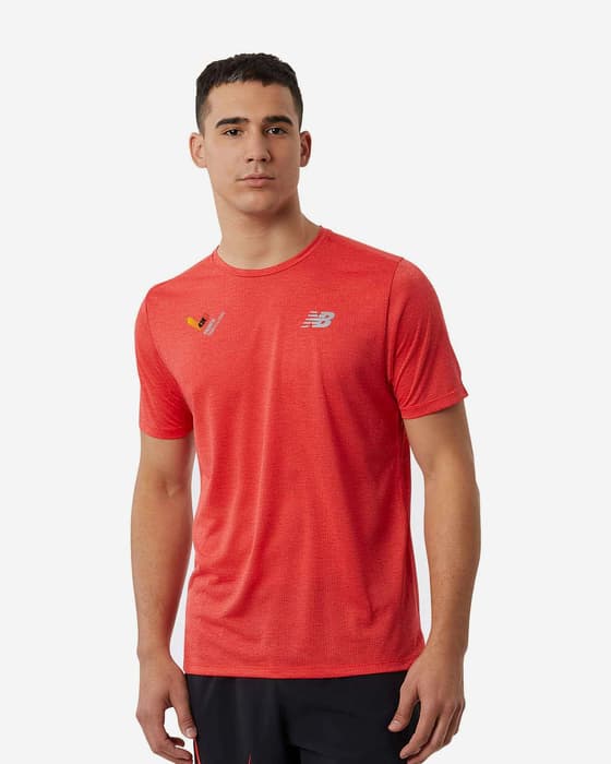 Camiseta New Balance Impact Run Valencia Marathon Edition rojo