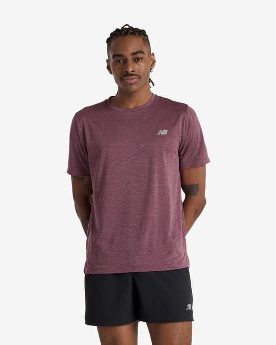 T-shirt New Balance Athletics manga curta violeta