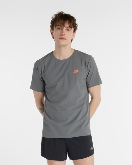 New Balance Race Day Ultra Light T-shirt short sleeve grey orange