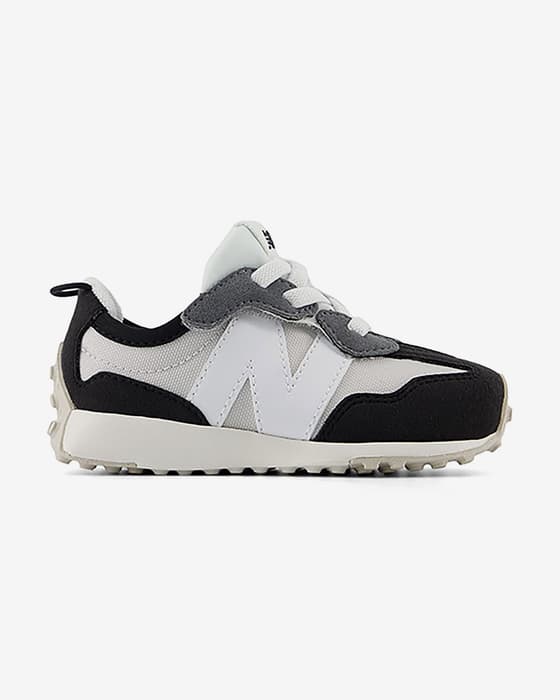 Zapatillas New Balance 327 Hook & Loop negro blanco beige infantil