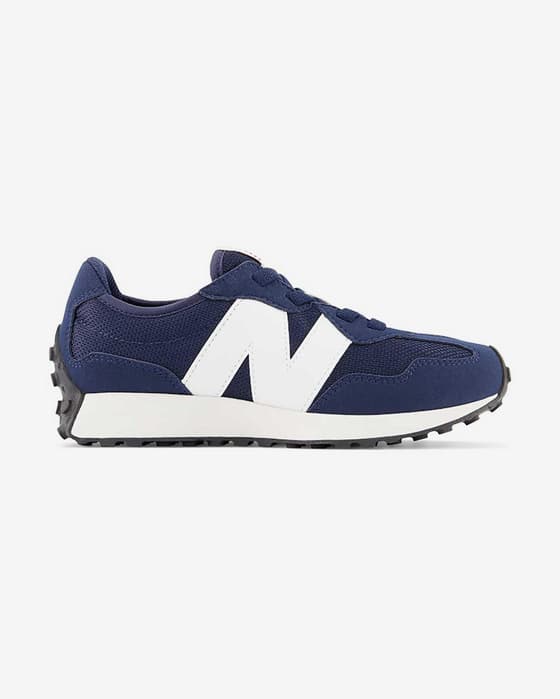 Zapatillas New Balance 327 Bungee Lace azul marino blanco infantil