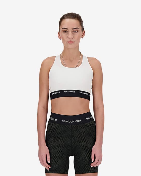 Sujetador New Balance Pace blanco negro mujer