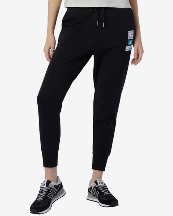 Pantalón largo New Balance Essentials Field Day negro mujer