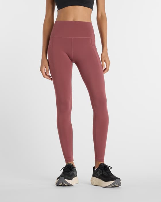 Malla larga New Balance Sleek Pocket High Rise rosa mujer