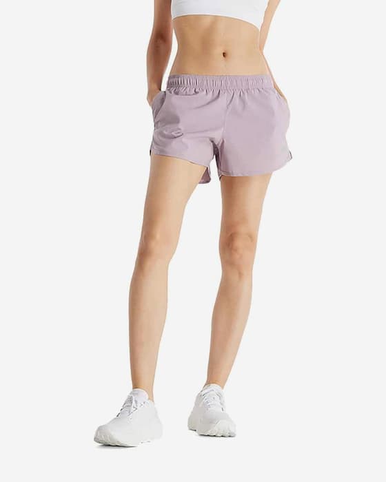 Pantalón corto New Balance Short 3 Inch lila mujer