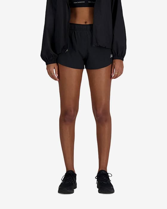 Pantalón corto New Balance RC Seamless Short 3 Inch negro mujer