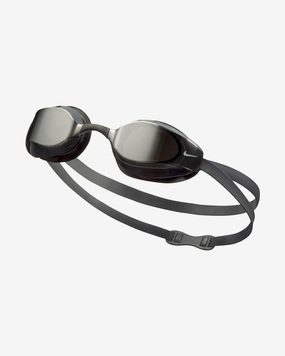 Gafas de natación Nike Swim Vapor Mirrored negro con lentes espejadas negro