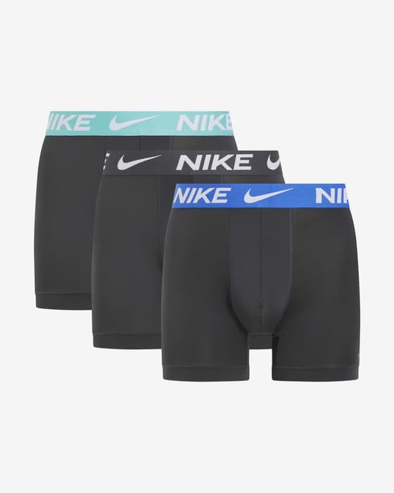 Bóxer Nike Brief Logo negro intenso azul (3 unidades)