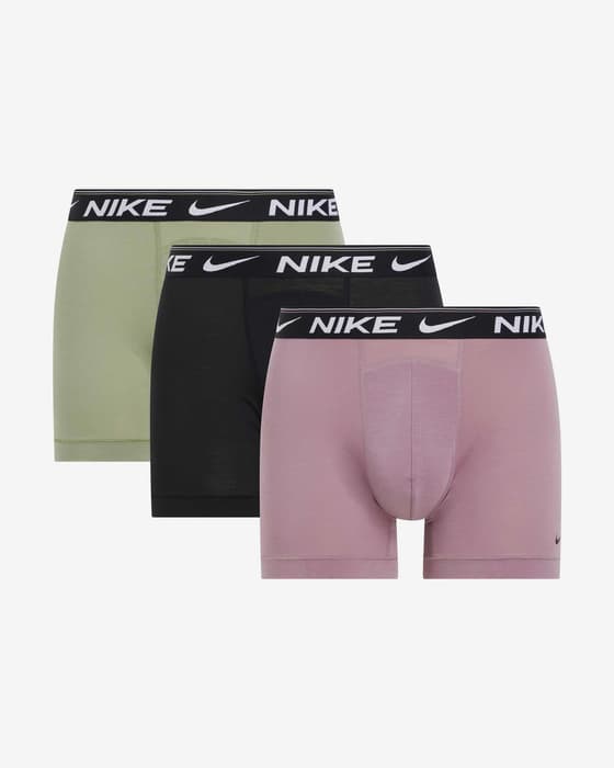 Bóxer Nike Brief Logo lila negro verde (3 unidades)