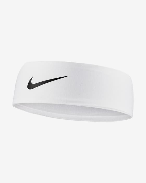 Cinta para la cabeza Nike Fury Classic 3.0 blanco negro