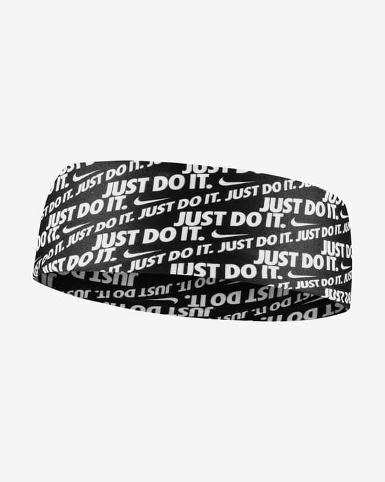 Cinta para la cabeza Nike Fury 3.0 Printed negro blanco