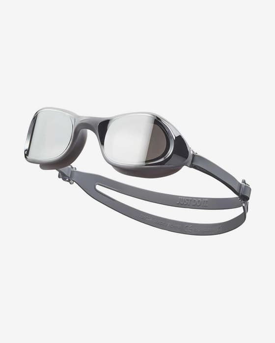 Gafas de natación Nike Swim Expanse gris con lentes espejadas gris