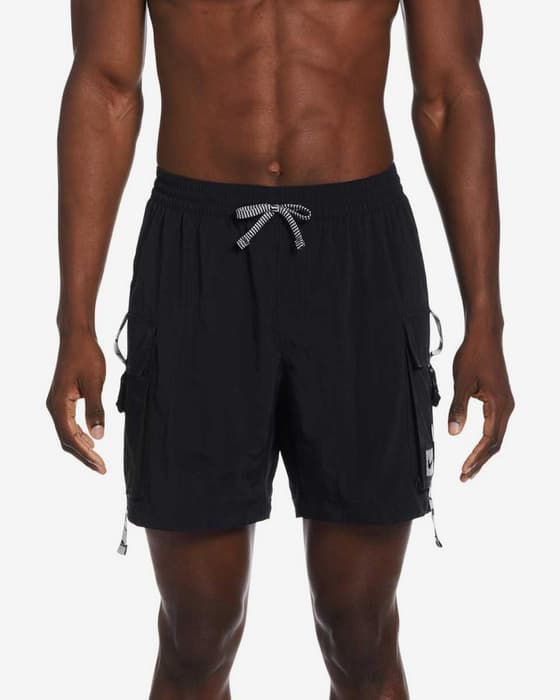 Bañador Nike Swim Volley Belt Logo 7" negro
