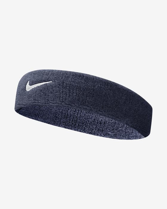 Nike Swoosh Headband Dark Grey White