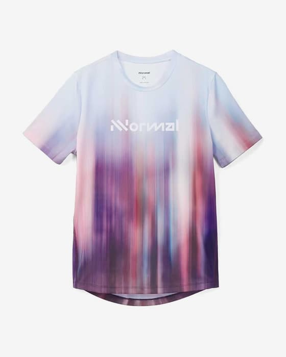 Camiseta NNormal Race manga corta azul claro lila