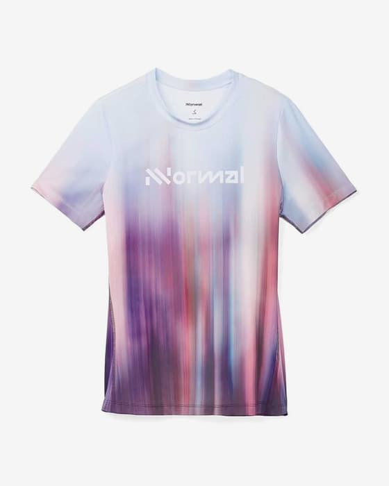 Camiseta NNormal Race manga corta azul claro lila mujer