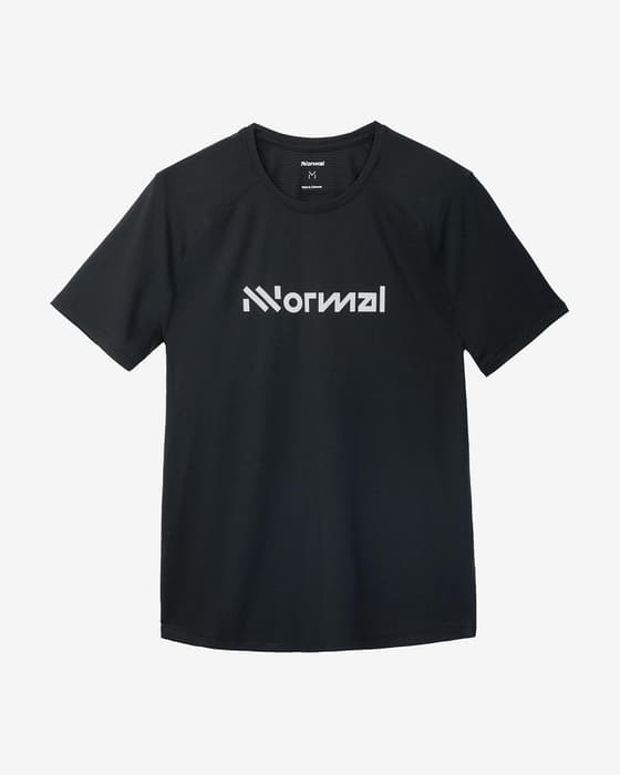 Camiseta NNormal Race manga corta negro blanco mujer