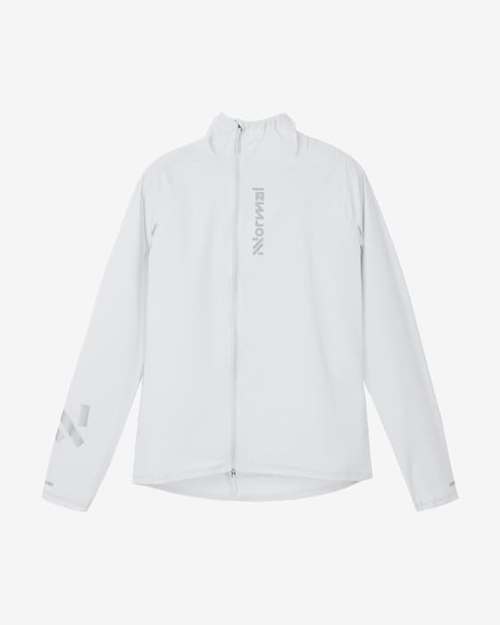 Chaqueta fina con capucha NNormal Trail Wind blanco mujer