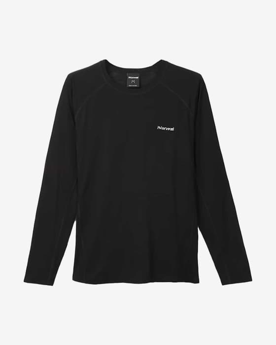 Camiseta NNormal Merino manga larga negro intenso