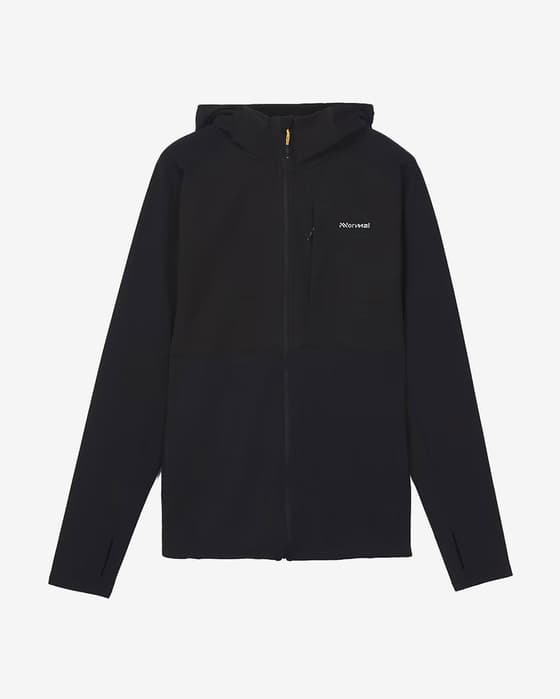 Chaqueta con capucha NNormal Active Warm negro mujer
