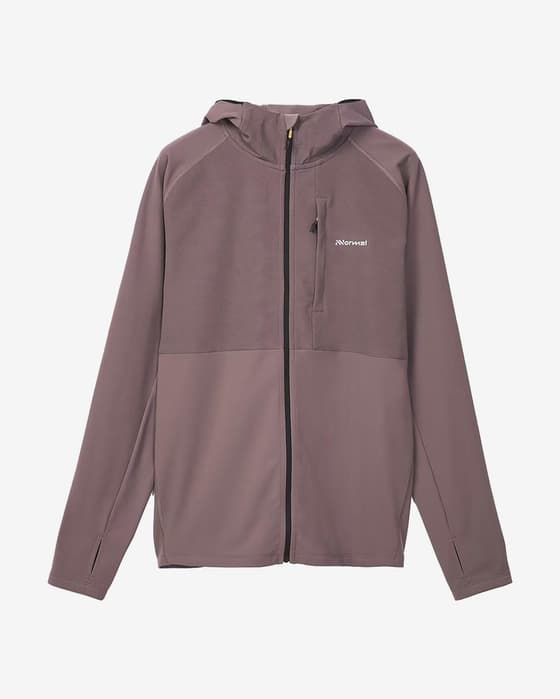 Chaqueta con capucha NNormal Active Warm violeta mujer