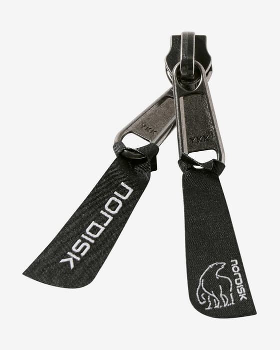 Tirador de cremallera Nordisk Legacy Original YKK Zipper negro