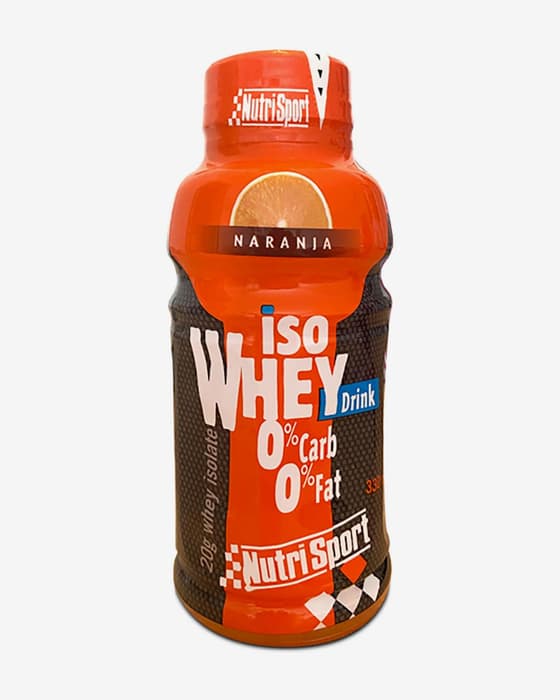 Nutrisport Iso Whey Drink Protein Energy Drink Orange Flavour 330 ml (12 units)