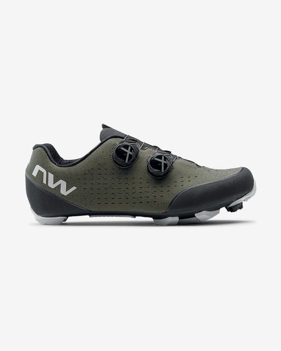 Zapatillas Northwave Rebel 3 MTB verde grisáceo negro