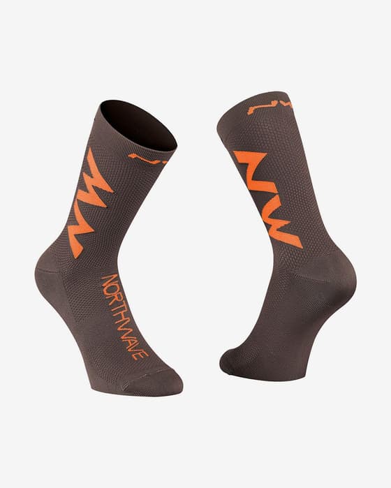 Calcetines Northwave Extreme Air gris naranja negro