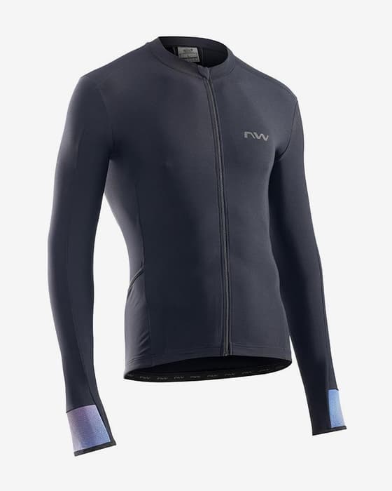 Maillot Northwave Fahrenheit manche longue noir lilas