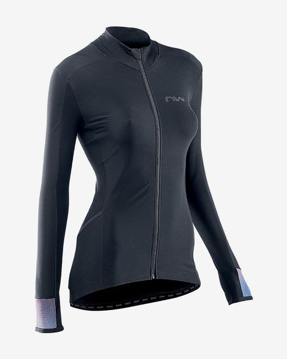 Maillot Northwave Fahrenheit manche longue noir bleu lilas femme