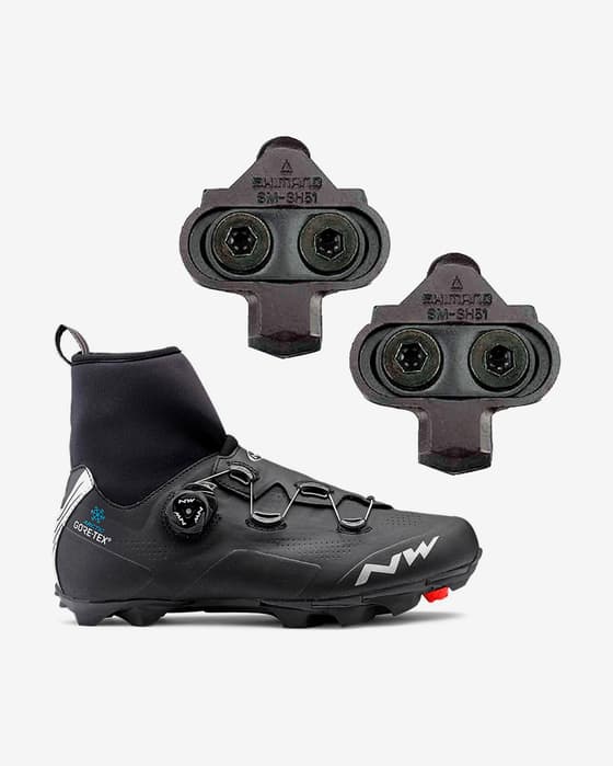 Zapatillas Northwave Raptor Arctic GORE-TEX negro + Calas Shimano Pedal SPD SM-SH51
