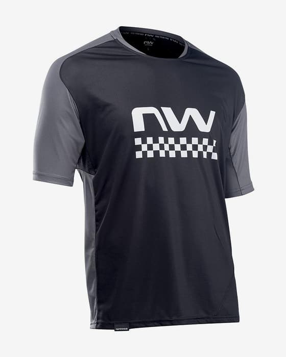 Maillot Northwave Edge manche courte noir gris foncé