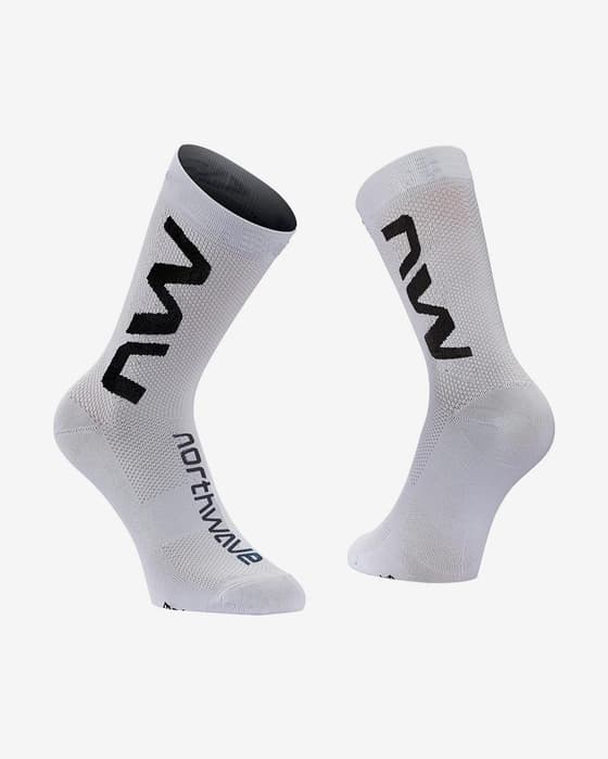 Calcetines Northwave Extreme Air blanco grisáceo negro