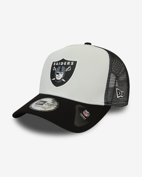 Gorra New Era Team Colour Block A-Frame 9FORTY Las Vegas Raiders blanco negro